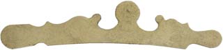 Sideplate, sand cast brass, made in the U.S.A.
